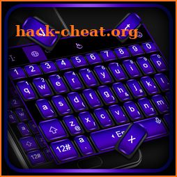Cool Black Purple Keyboard Theme icon
