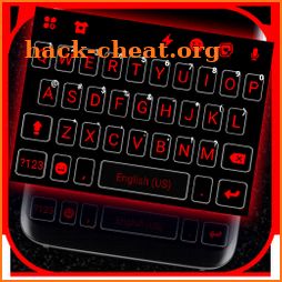 Cool Black Red Keyboard Theme icon