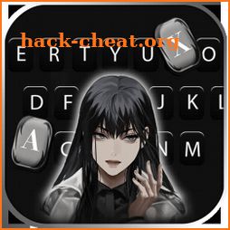 Cool Dark Girl Keyboard Background icon