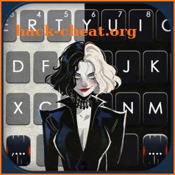 Cool Devil Girl Keyboard Background icon