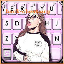 Cool Girl Swag Keyboard Theme icon