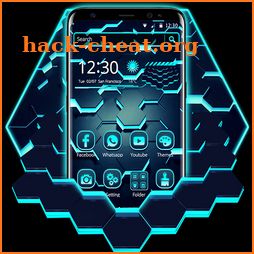 Cool Hexagon Tech Theme icon