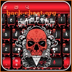 Cool Skull Keyboard Theme icon