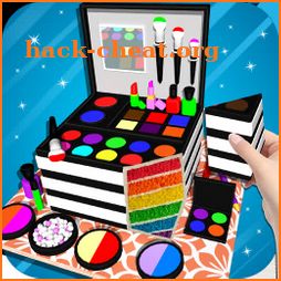 Cosmetic Box Cake Maker 3D! Makeup Cake Cooking icon