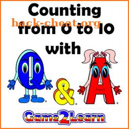 Counting from 0 to 10 with Q&A icon