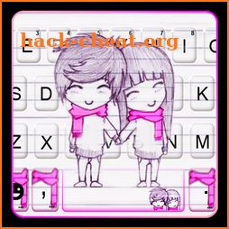 Couple Cute Love Keyboard Theme icon