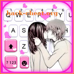 Couple Kiss Love Keyboard Background icon