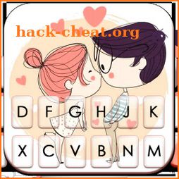 Couple Love Kiss Keyboard Theme icon