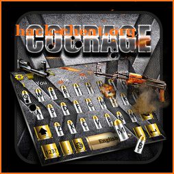 Courage war bullets keyboard theme icon