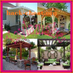 Cozy home patio lay out icon