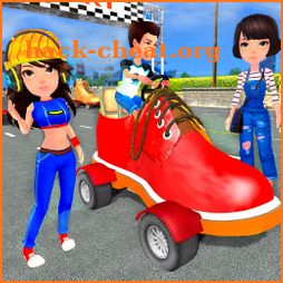 Crazy Fun Race 3D Super Hero Team Racing icon