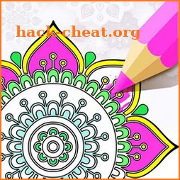 Create Mandala Coloring Book Paint Art icon