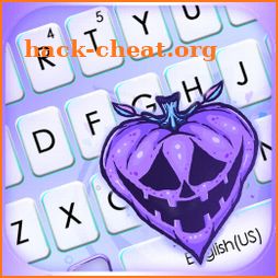 Creepy Pumpkin Keyboard Background icon