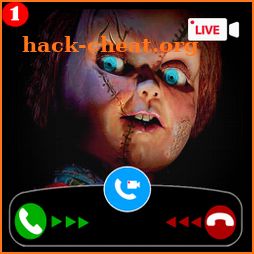 creepy scary doll video call and chat simulator icon