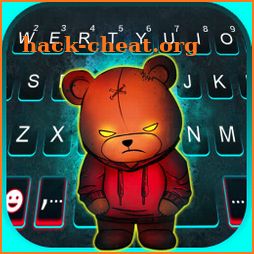 Creepy Teddy Bear Keyboard Background icon