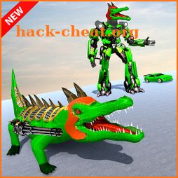 Crocodile Robot Car Transform Robot Games icon