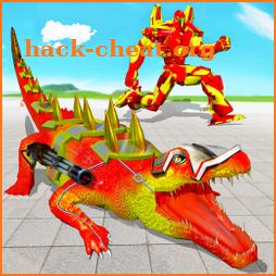 Crocodile Robot Car Transforming Mega Robot Games icon