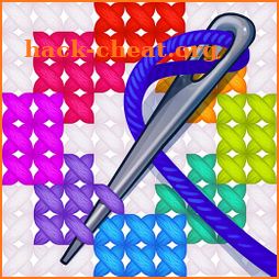 Cross Stitch Coloring Blitz icon