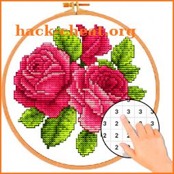 Cross Stitch Flower Color By Number - Pix No icon