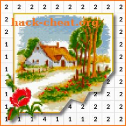 Cross Stitch Pixel Paint By Number icon