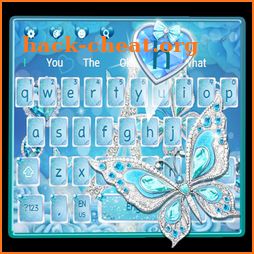 Crystal Diamond Butterfly Keyboard icon