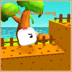 Cube bird - Square egg stack icon