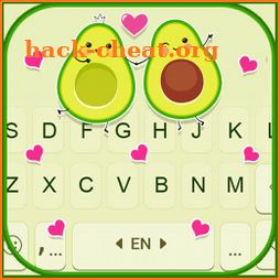 Cute Avocado Love Keyboard Background icon