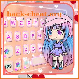 Cute Cartoon Girl Keyboard Theme icon