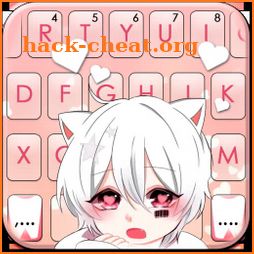 Cute Cat Boy Keyboard Theme icon