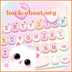 Cute Cat Paws Keyboard Background icon