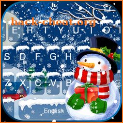 Cute Christmas Snowman Keyboard Theme icon