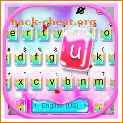 Cute Colorful Water Keyboard Theme icon