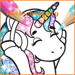 Cute Coloring Book for Kids Sparkle icon