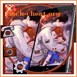 Cute Couple Anime Love Launcher Theme 💑 icon