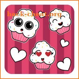 Cute Cupcakes Emoji Stickers icon