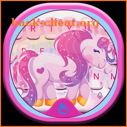 Cute Dream Unicorn Keyboard Theme icon