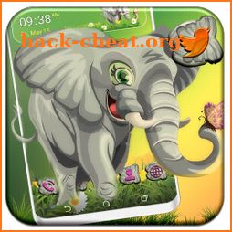 Cute Elephant Painting Launcher Theme icon