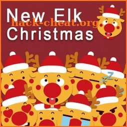 Cute Elk Christmas Keyboard Sticker icon