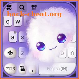 Cute Fluffy Cloud Keyboard Background icon