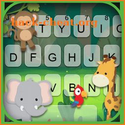 Cute Forest Zoo Keyboard Background icon