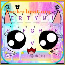 Cute Galaxy Cat Keyboard Background icon