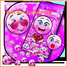Cute Glitter Emoji Gravity Theme icon