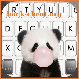 Cute Gum Panda Keyboard Background icon