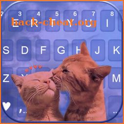 Cute Kitten Love Keyboard Background icon