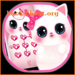 Cute kitty- lock screen theme icon