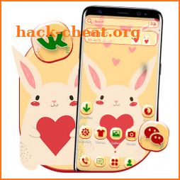 Cute Love Bunny Theme icon