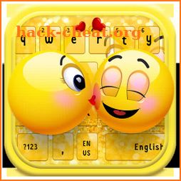 Cute Love Emoji Keyboard Theme icon