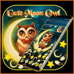 Cute Moon Owl Gravity Theme icon