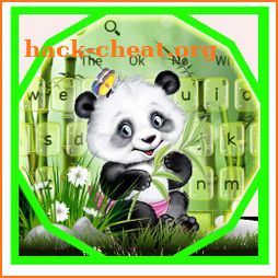 Cute Panda Bamboo Keyboard Theme icon