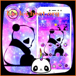 Cute Panda Galaxy Theme icon